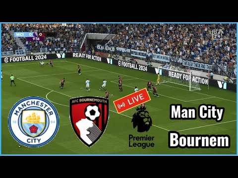Manchester City vs Bournemouth Live Premier League today match Football simulation Gameplay PC