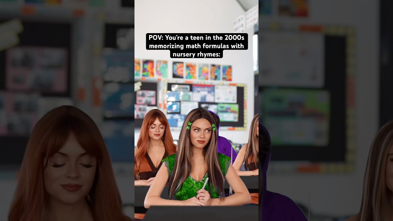 POV: Teen in the 2000s Memorizing Math Formulas with Nursery Rhymes #Nostalgia #Millennial