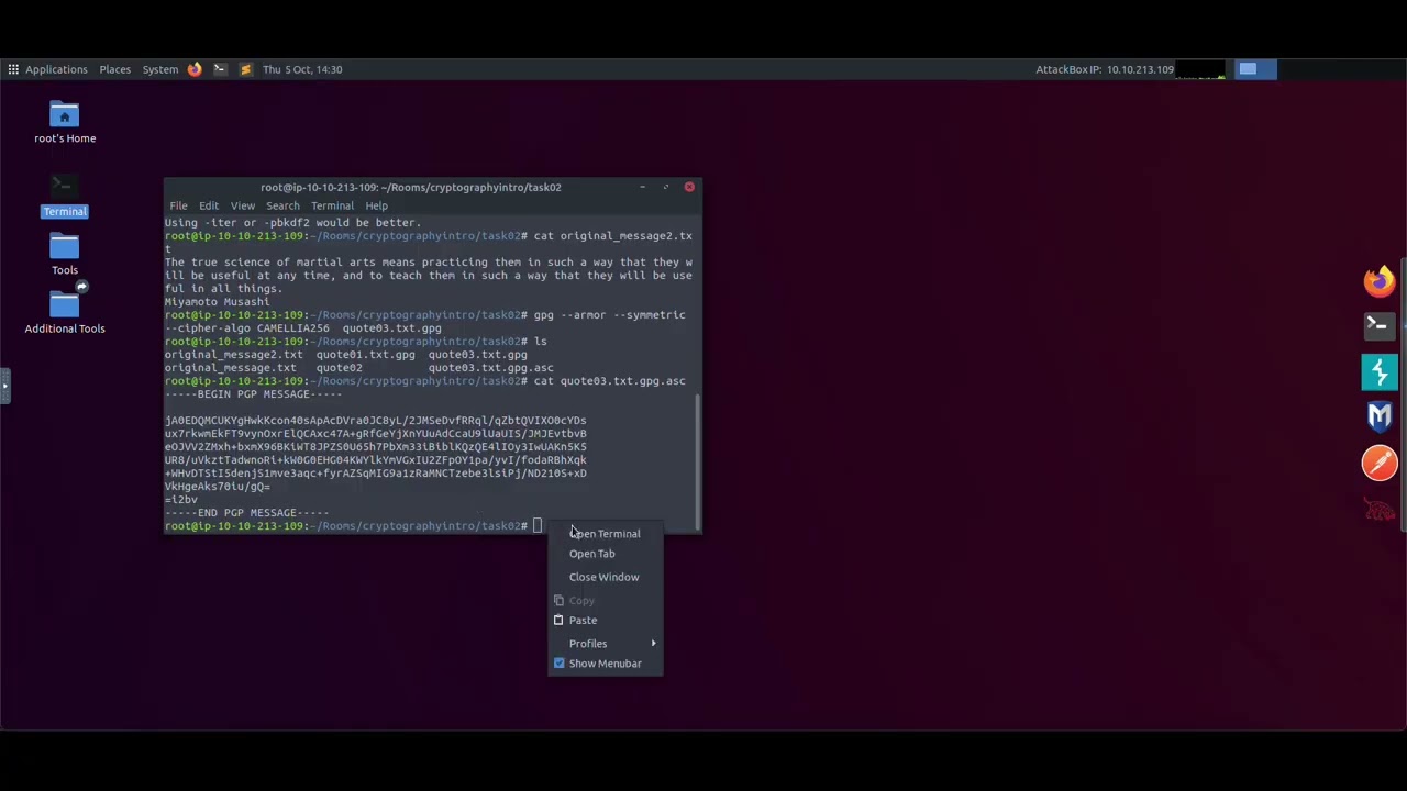 TryHackMe Security Engineer: Introduction to Cryptography