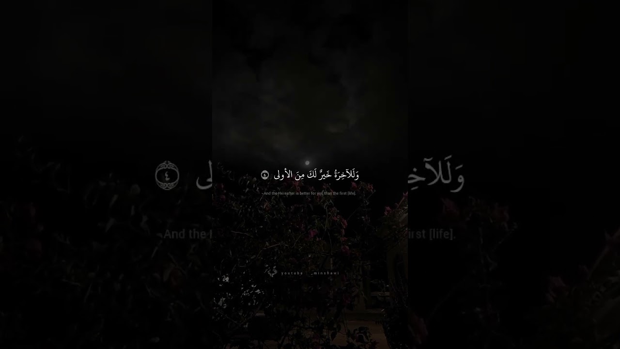 وداع ربك لك: سورة الضحى بصوت المنشاوي 🎶