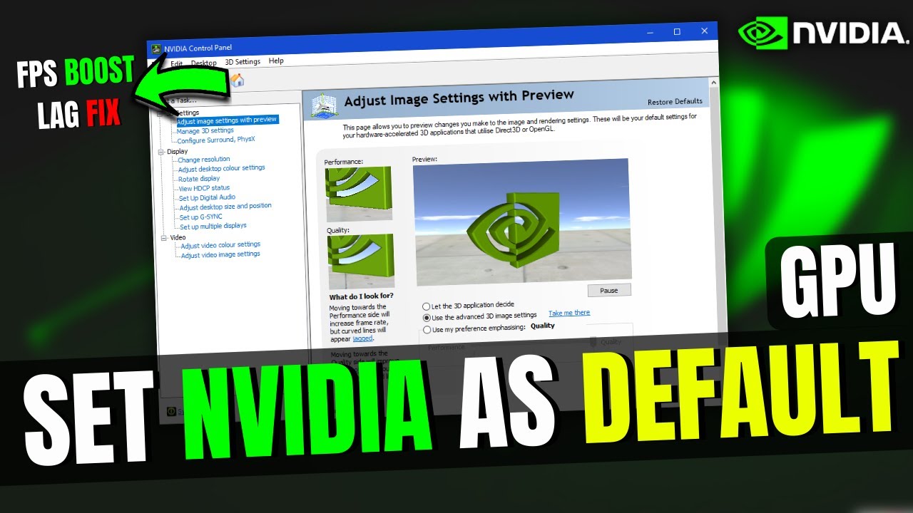 Set Nvidia as Default GPU on Windows 10/11 (2025)