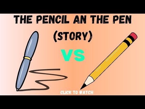 The Pencil & Pen: A Short Moral Story ✏️🖊️