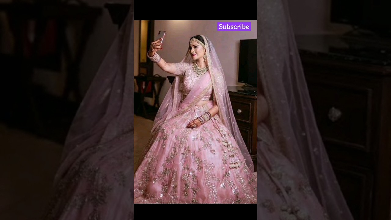 Unique Baby Pink Bridal Lehenga 💖