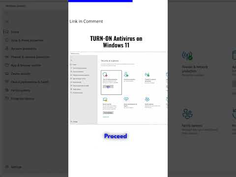 TURN-ON Antivirus on Windows 11