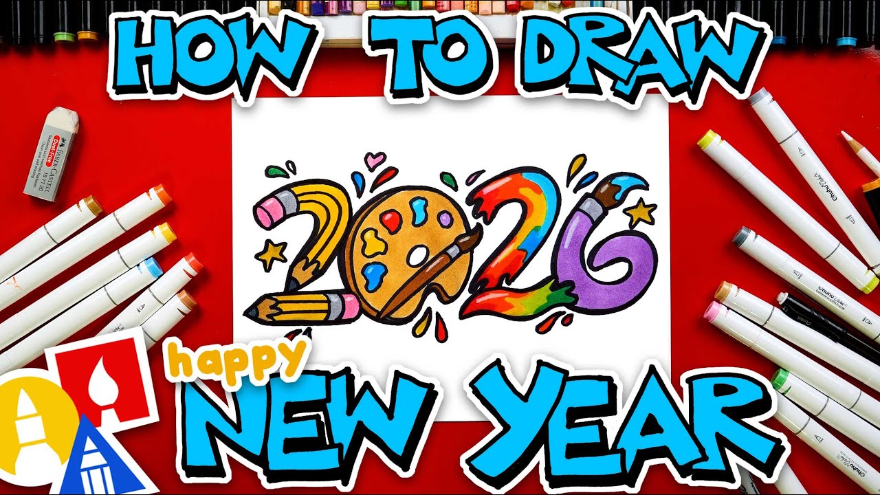 How to Draw '2026' for New Year 🎉