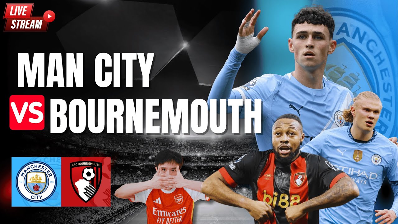 ถ่ายทอดสด พรีเมียร์ลีก 2024/25: แมนฯ ซิตี้ พบ บอร์นมัธ 🔥