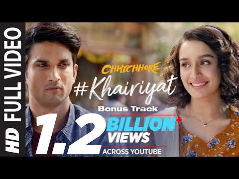 Full Song: KHAIRIYAT (BONUS TRACK) | CHHICHHORE | Sushant, Shraddha | Pritam, Amitabh B|Arijit Singh