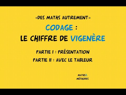 Codage : chiffre de Vigenère