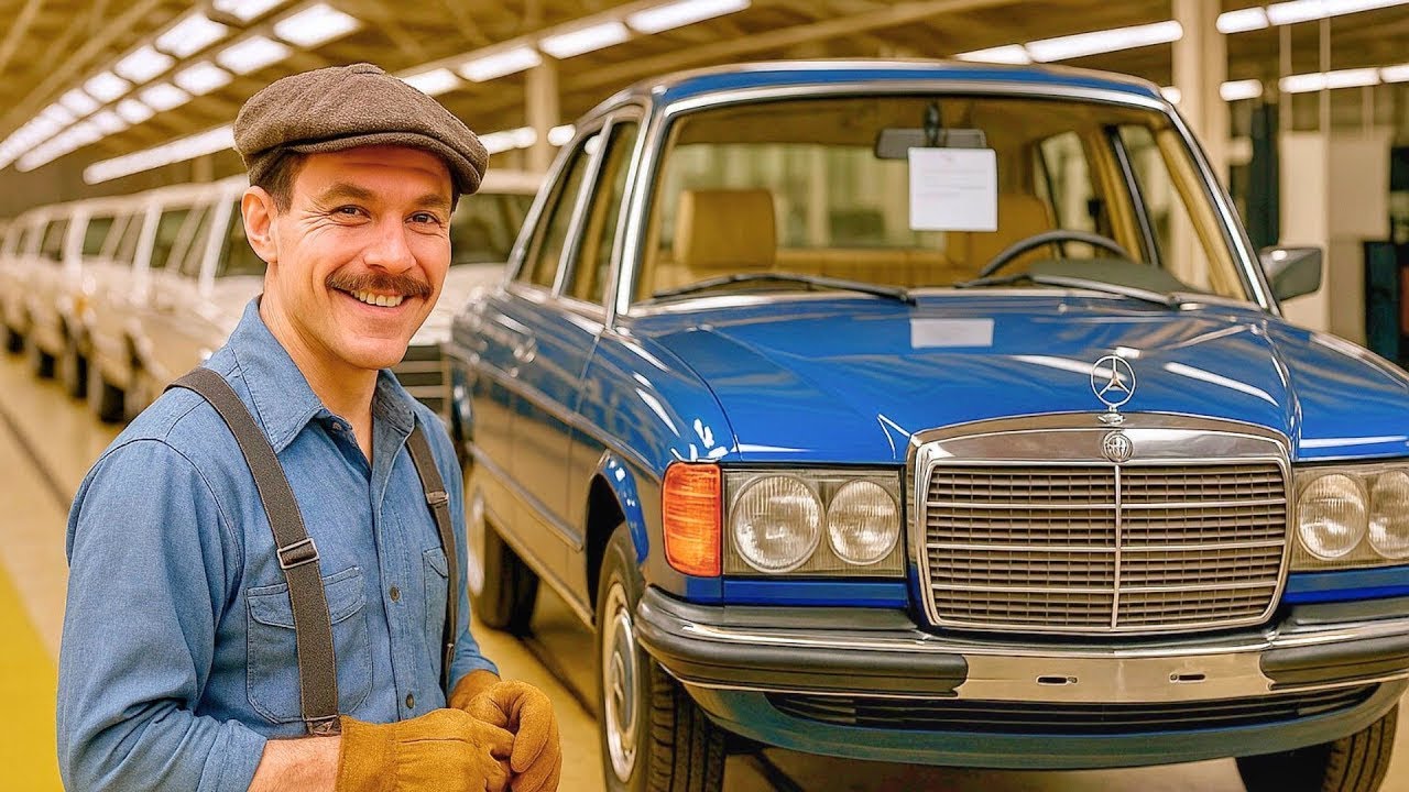 Mercedes-Benz W123: 70s Factory Production 🚗