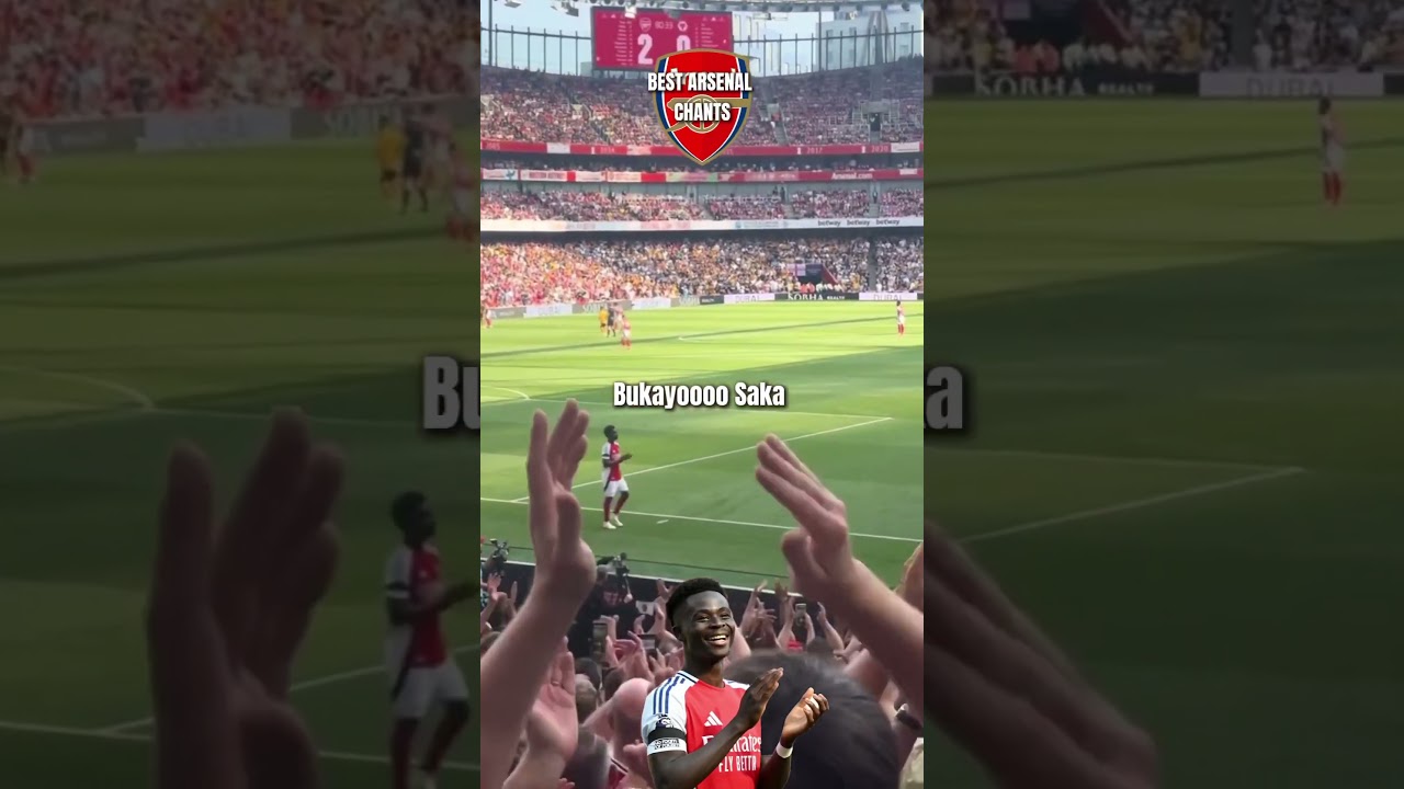 Saka Runs Down the Wing | Arsenal Chant 🎶