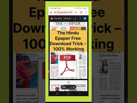 The Hindu Epaper Free Download Trick – 100% Working