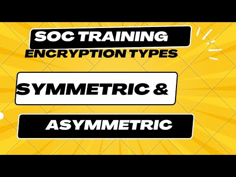 SOC Training: Cryptography: Symmetric and Asymmetric Encryption
