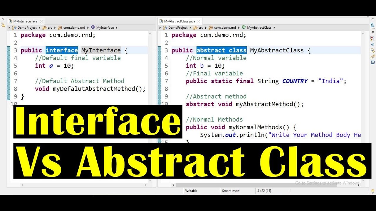 Java Interface vs Abstract Class | Key Differences