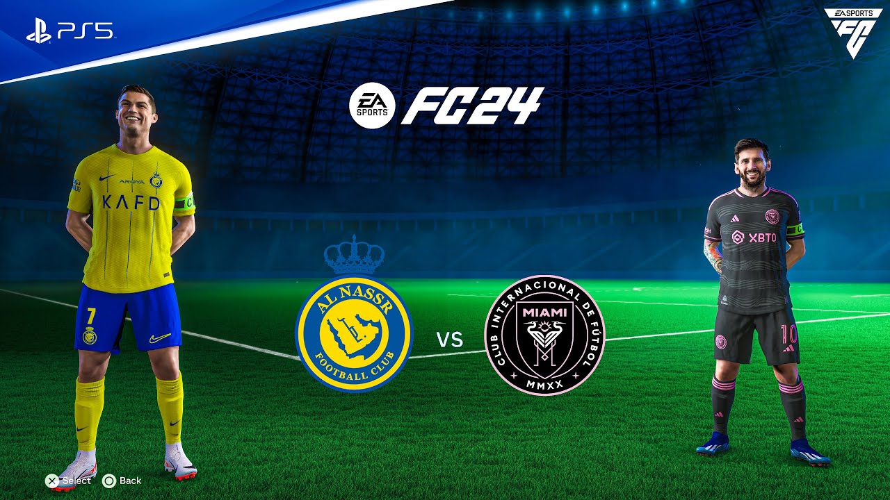 FIFA 24 - Al Nassr vs Inter Miami Ft. Cristiano Ronaldo, Lionel Messi, | PS5™ [4K60HDR]