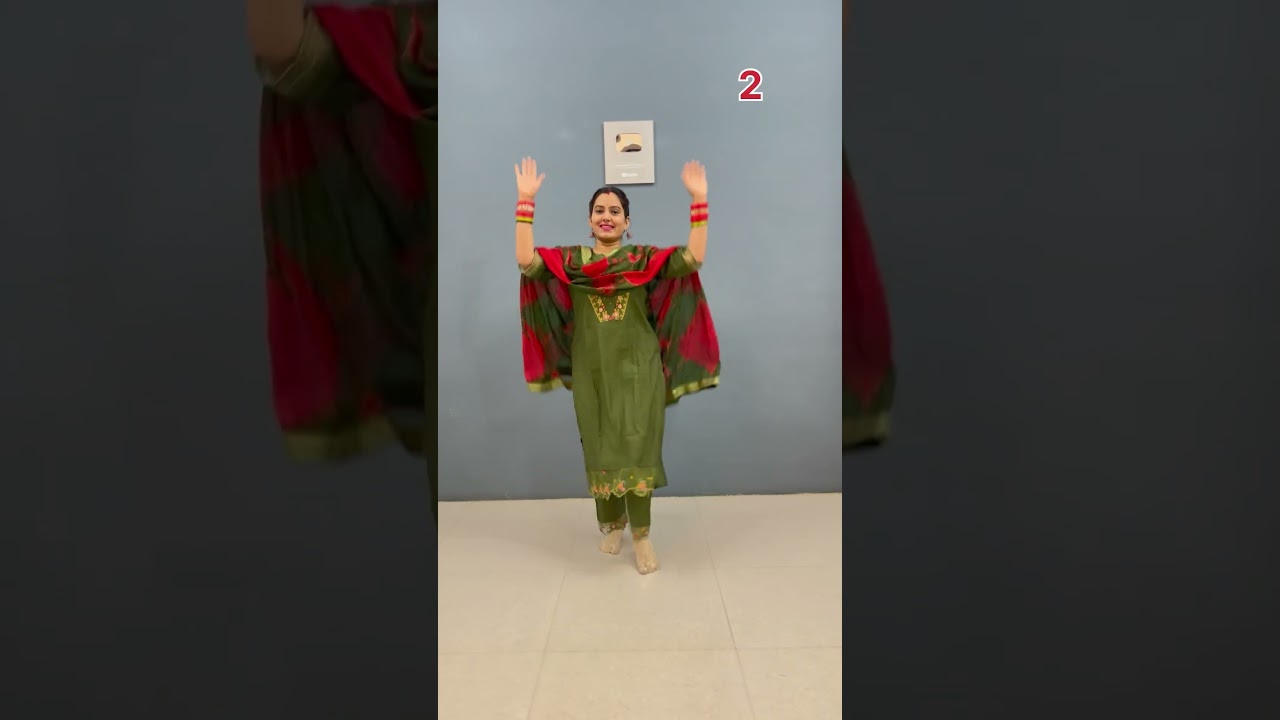 Easy Dhol Dance Steps | Bhangra dance step #trending #mahilamandal