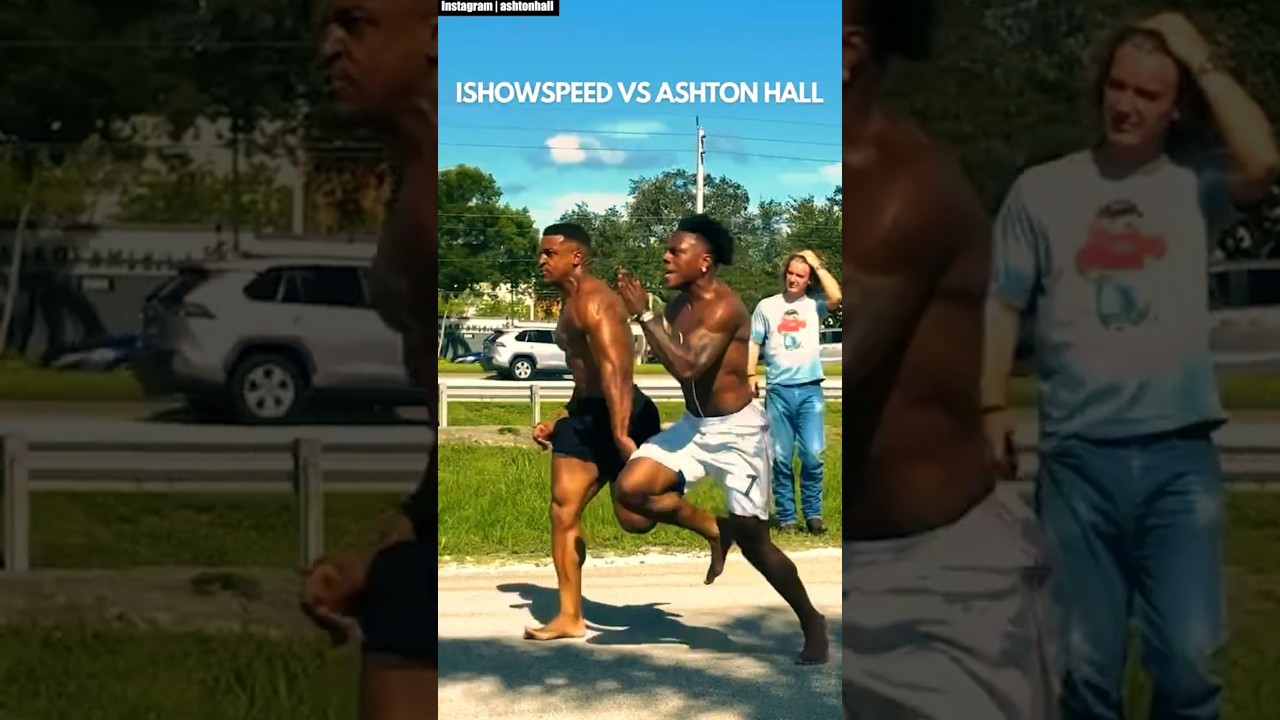 IShowSpeed vs Ashton Hall: Who's Faster? 🔥