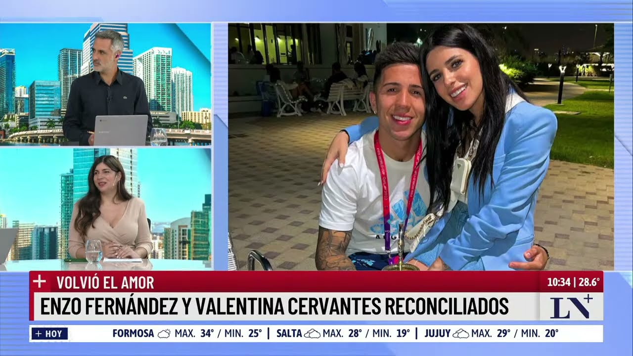 Enzo Fernández y Valentina Cervantes Reconciliados ❤️
