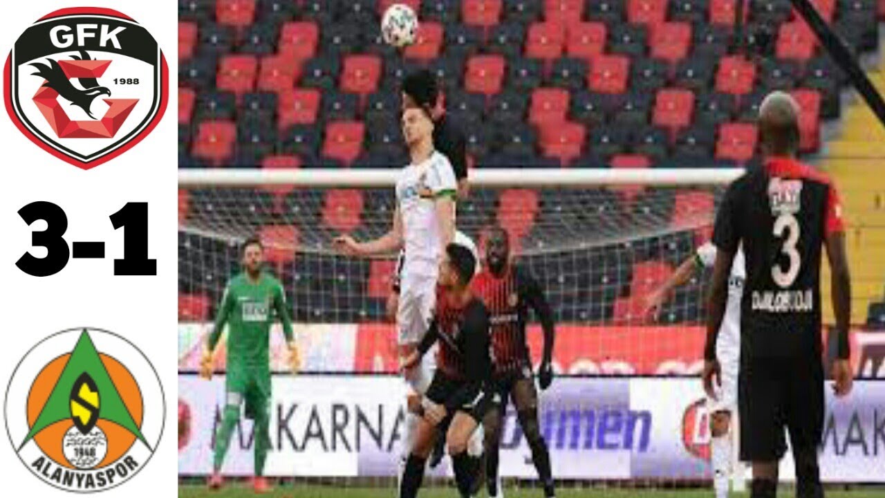Gaziantep FK Secures 3-1 Victory Over Alanyaspor in Turkey Super Lig 2020/2021 ⚽