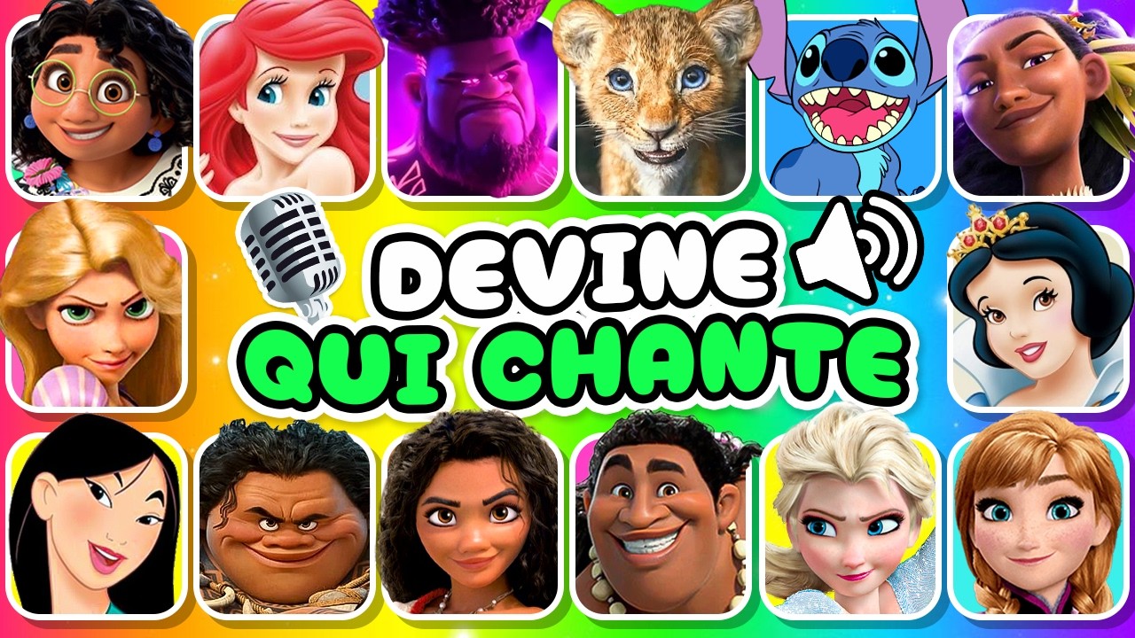 Devine 50 Chansons Disney : Quiz Musical Sur Vaiana 2, Le Roi Lion, Lilo & Stitch, Vice-Versa 2, Ariel