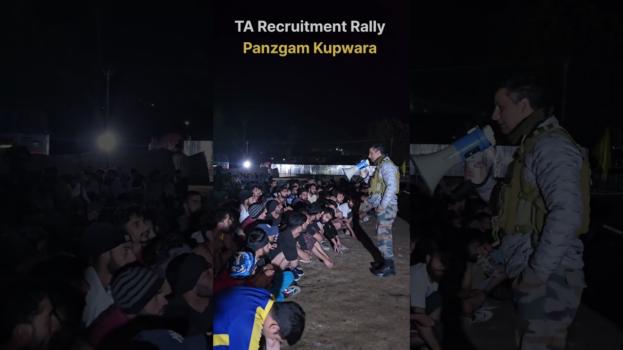 🔥 TA Army Recruitment Rally at Panzgam Kupwara 🇮🇳 #motivationalvideo #shorts #attitude 💪