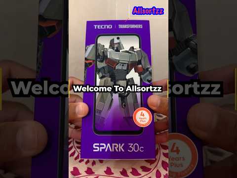 Tecno Spark 30c Transformers Edition: Part 1: Unboxing. #shorts #tecnospark30c #allsortzz