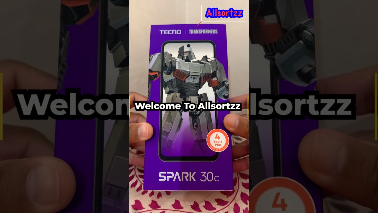 Tecno Spark 30c Transformers Edition: Unboxing Part 1 📦