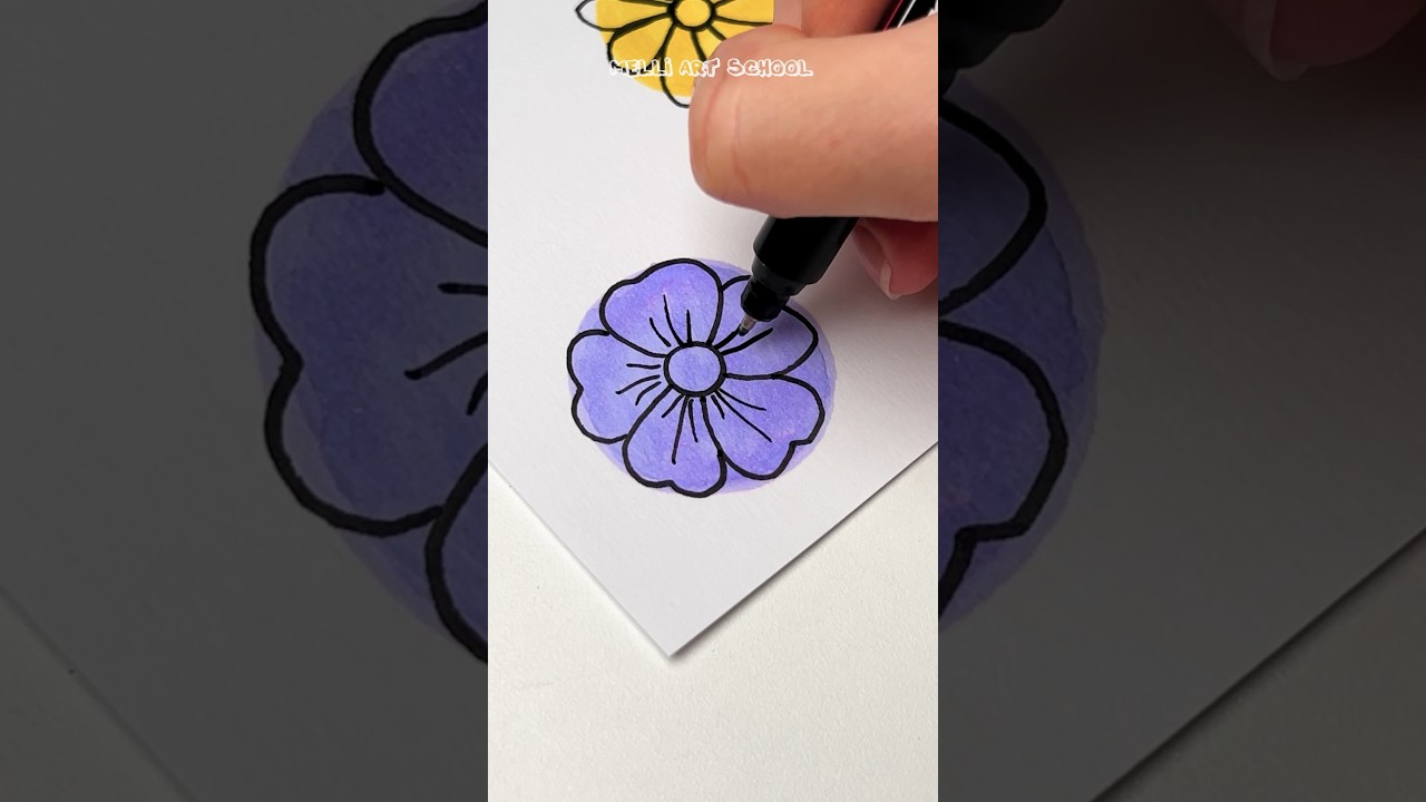 3 Creative Flower Drawing Tutorials for Beginners #tugorial #creative #drawing