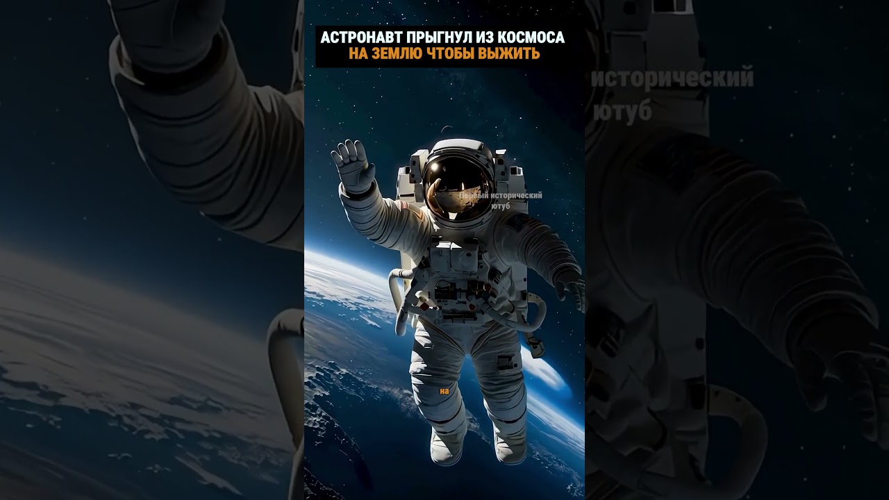 Астронавт спасся, прыгнув с космоса на землю 🌍