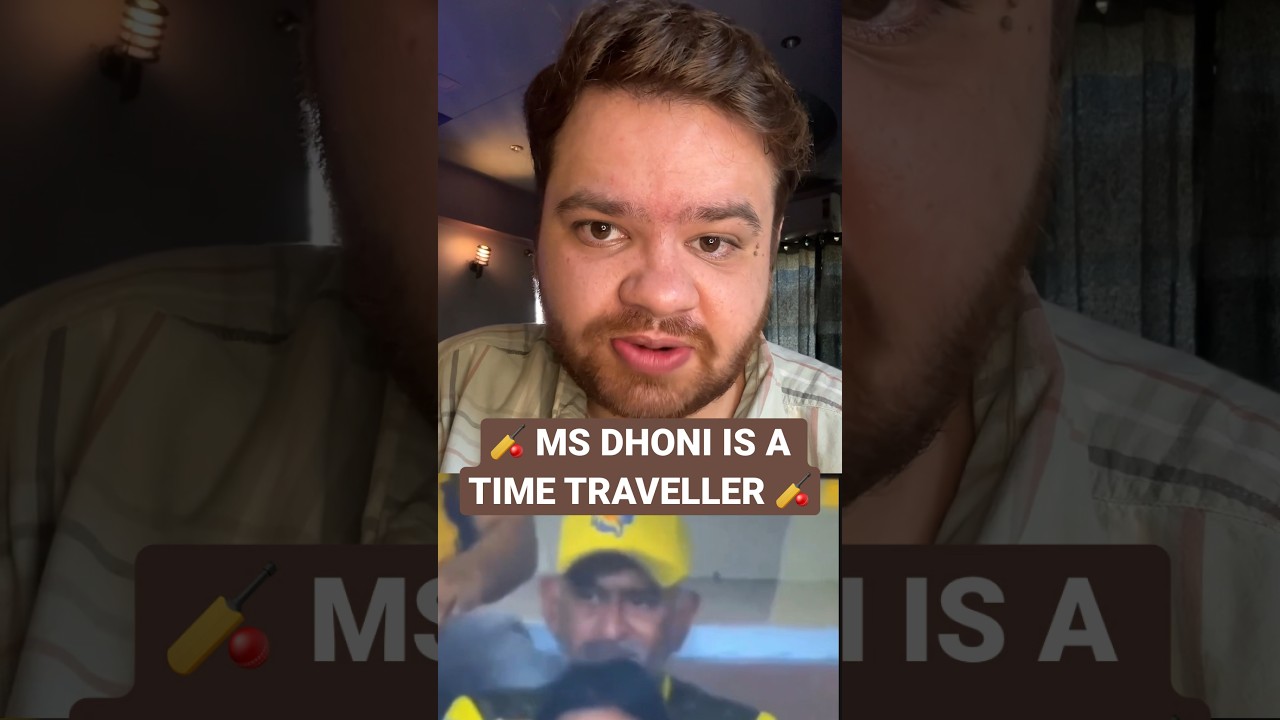 MS Dhoni: The Time-Traveling Cricket Legend? 🏏