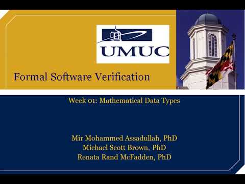 Formal Software Verification - Week 1 Introduction