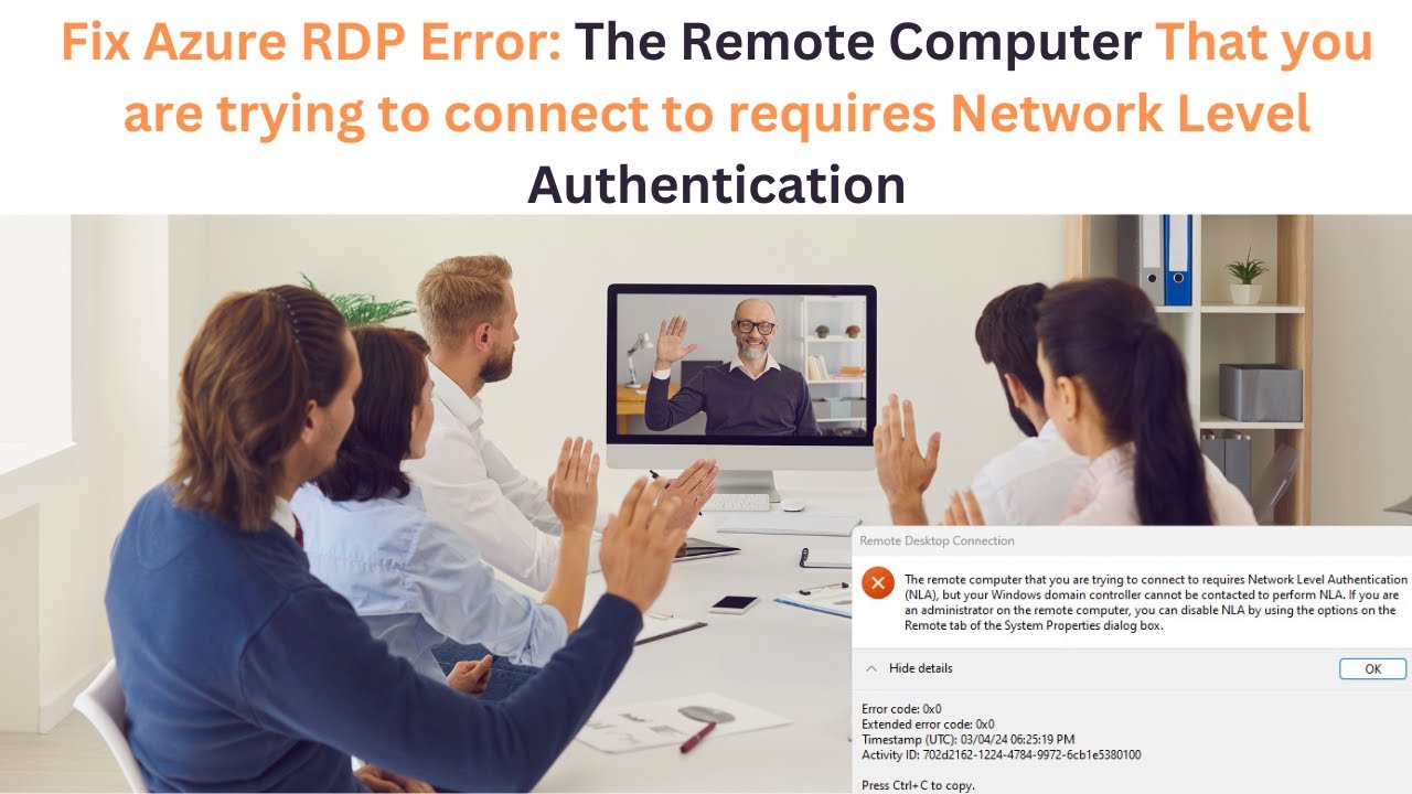 Fix NLA Error in Azure RDP Connection 🔧