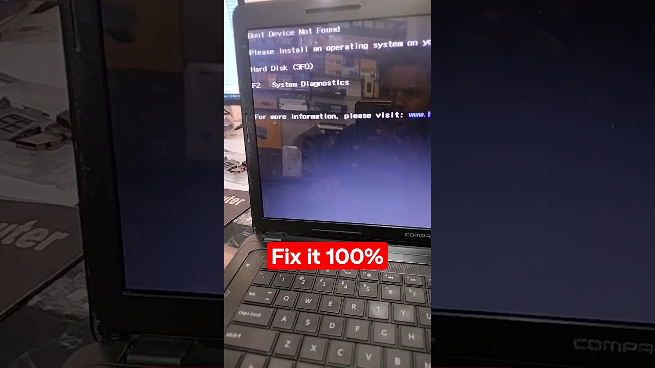 Fixing Boot Device Not Found and Hard Disk (3F0) Error on HP Laptops and PCs