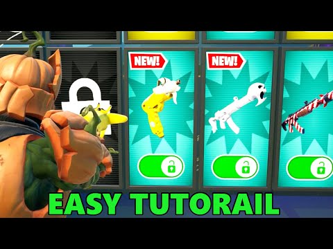 BANANA GUN LOCATIONS | 1V1 WITH EVERY GUN 6155-1398-4059 FORTNITE