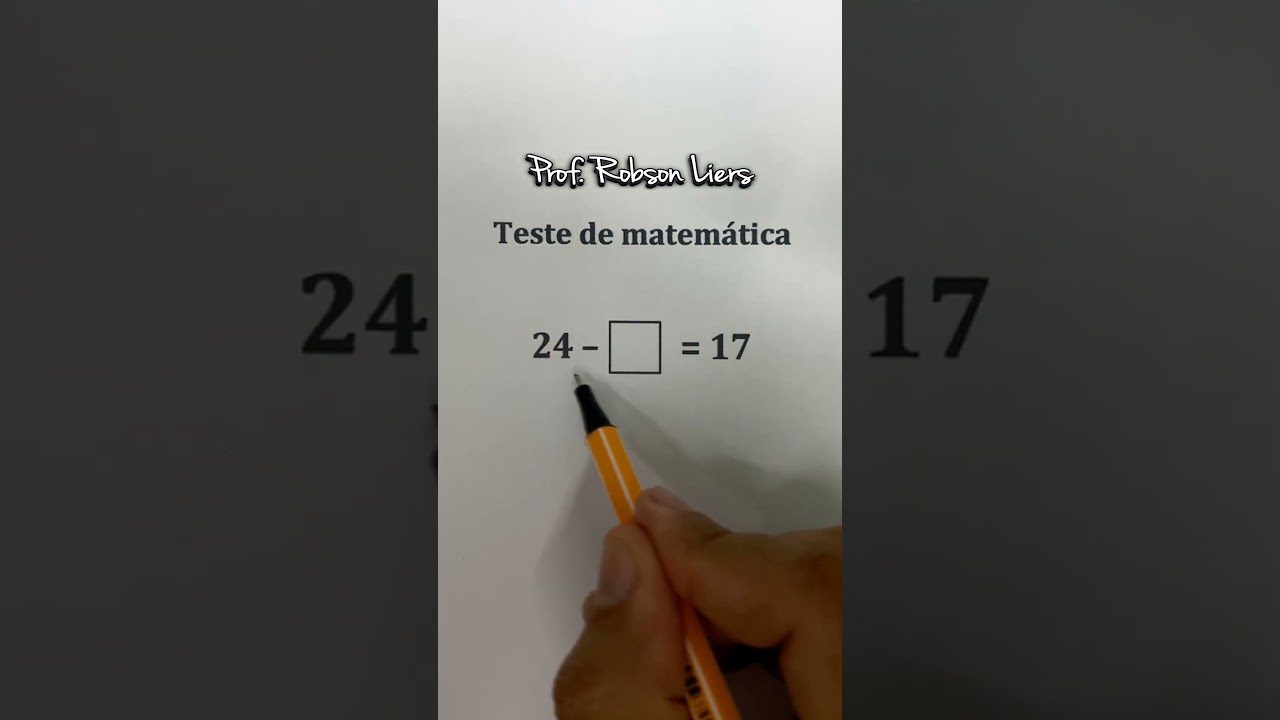 Desmistificando a Matemática com o Prof. Robson Liers