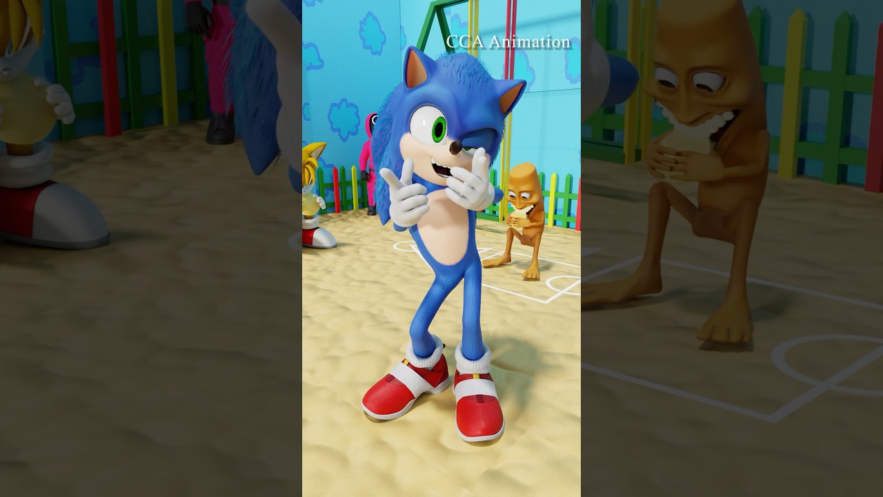 Super Hero SONIC - SONIC THE HEDGEHOG #sonic #squidgame #sprunki #funny #memes #cartoon #shorts