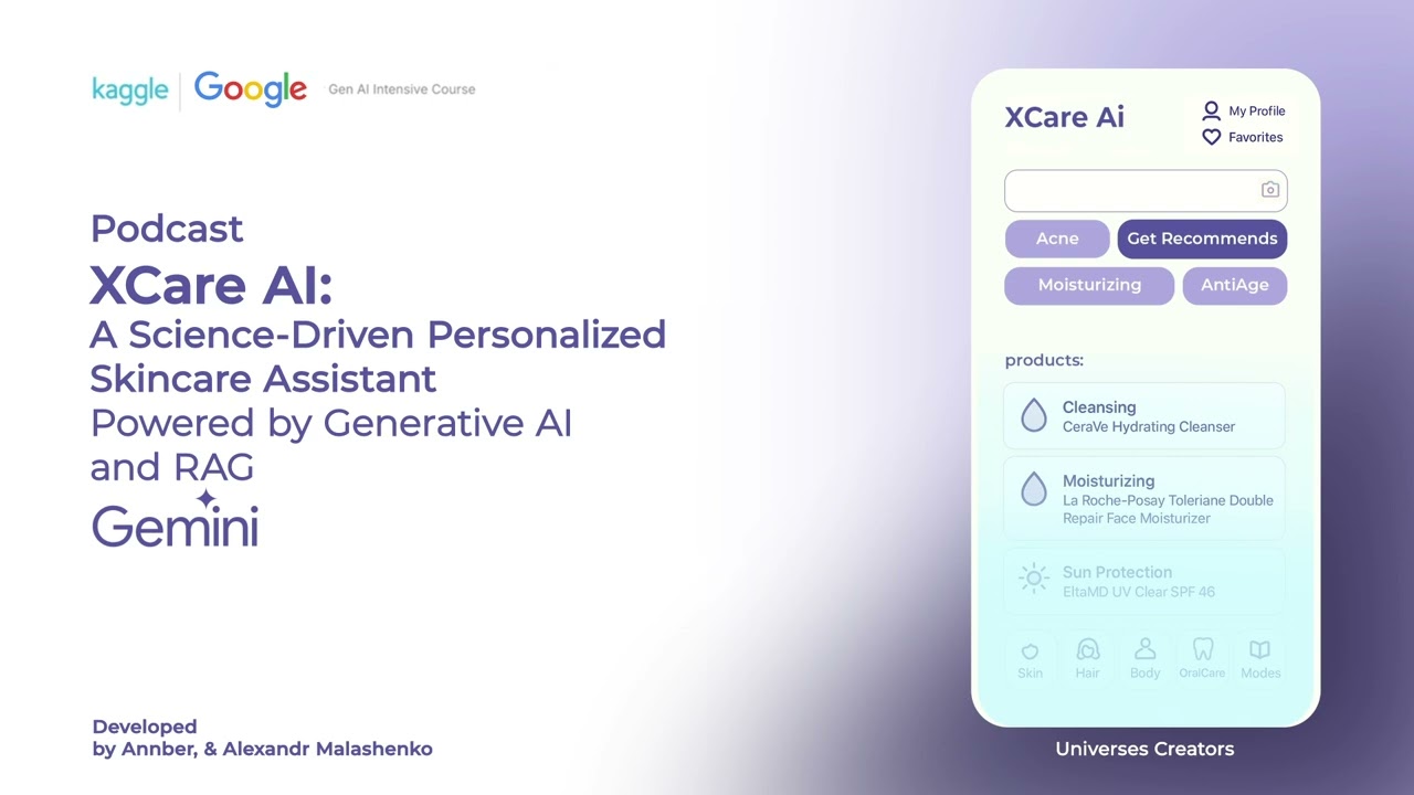 XCare AI: Personalized Skincare Powered by Science 🌟 | Google Gen AI Capstone