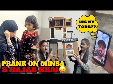 Minsa k sath prank kr diya😛|| Minsa ny Rajab bhai ko shikayat lga di😭