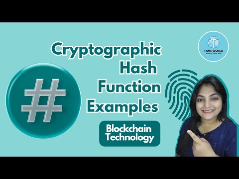 #23 - Cryptographic Hash Functions Examples | Blockchain Tutorial Series @FameWorldeducatonalhub