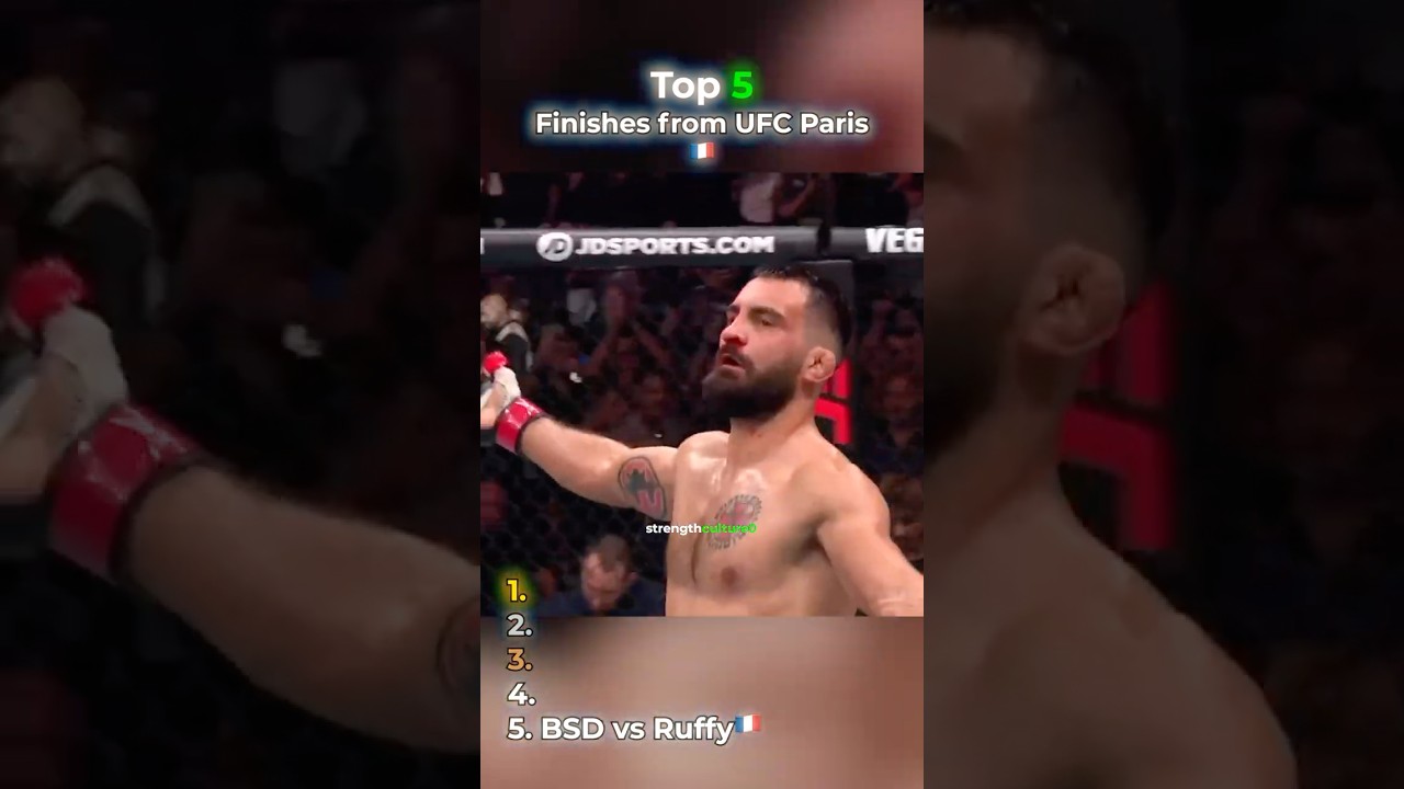 Top 5 UFC Paris Finishes π«π·