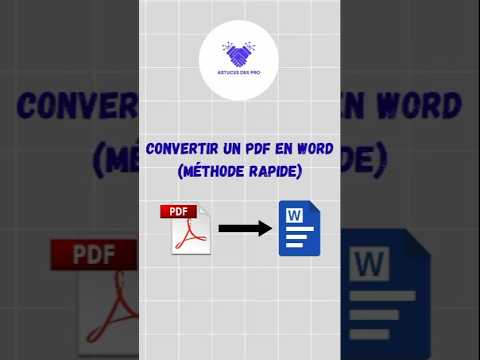 Convertir PDF en Word Facilement 📄