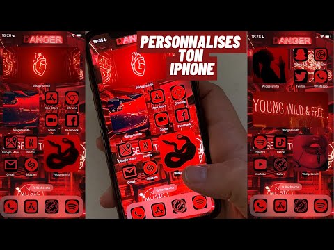 Transformez votre iPhone en chef-d'œuvre (Thème rouge et noir + widgets)