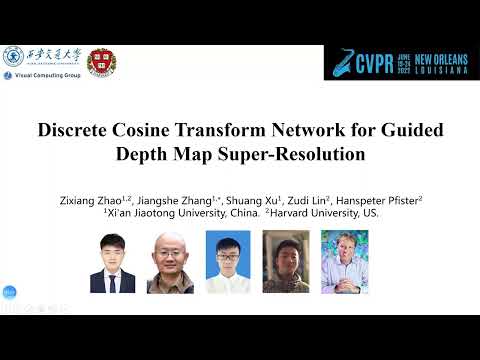 Discrete Cosine Transform Network for Guided Depth Map Super Resolution | CVPR 2022