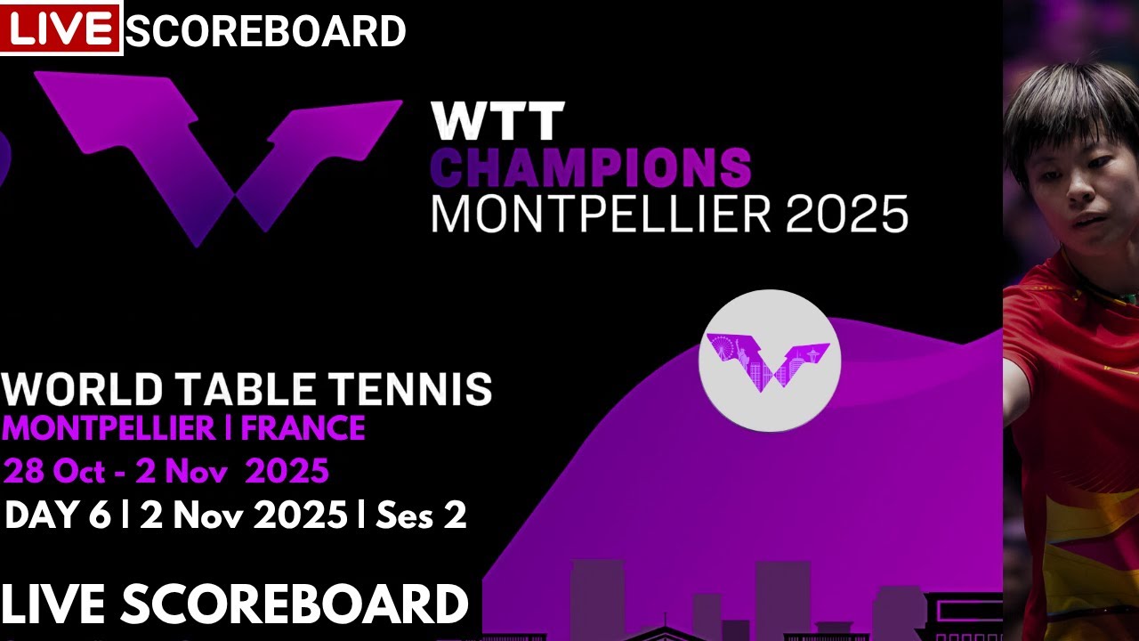 Live Score Update: WTT Champions Montpellier 2025 Finals π