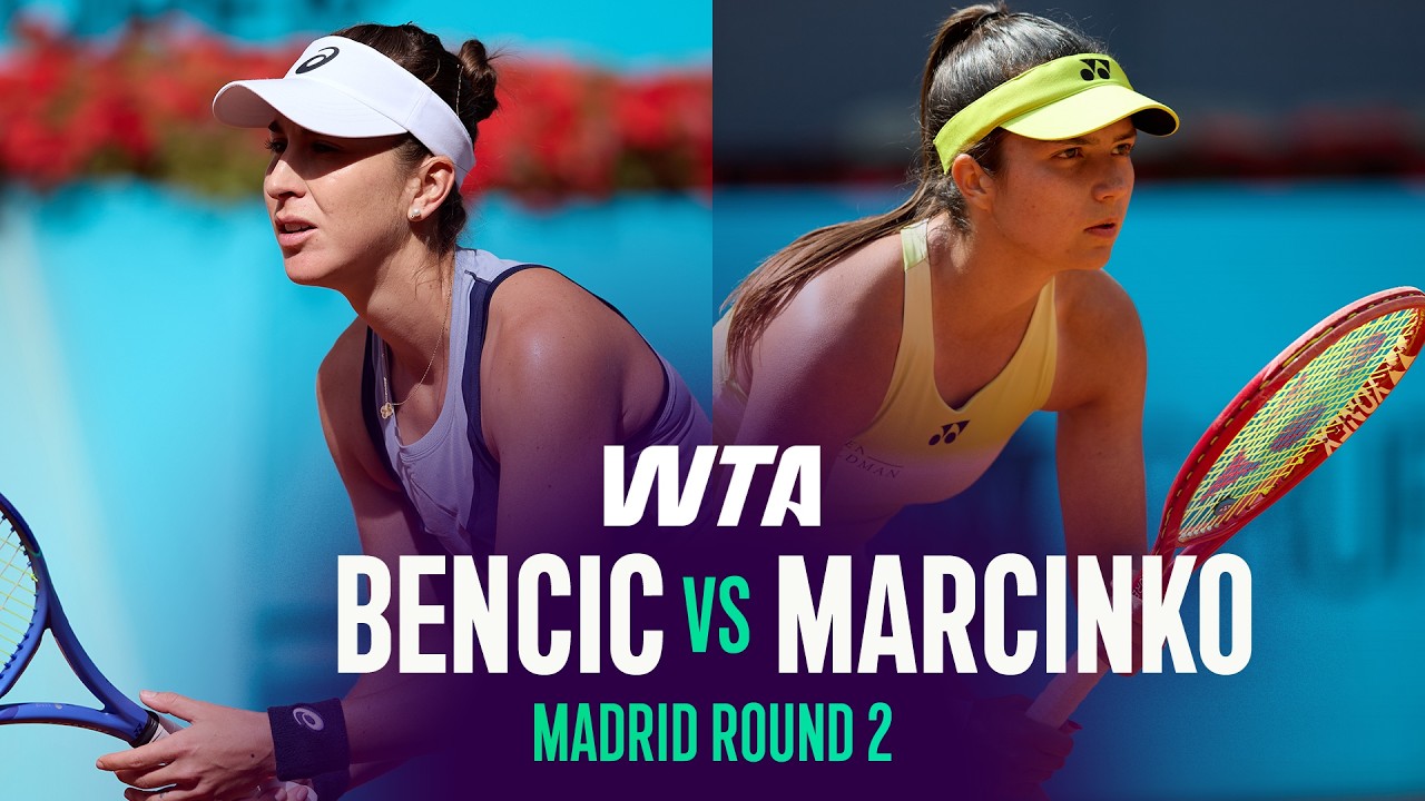 Bencic vs. Marcinko | Madrid R2 WTA Highlights 🎾