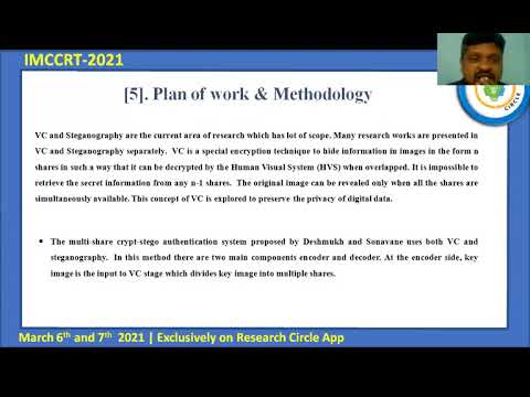 IMCCRT-2021-1184 Title: The Methodology And Its Procedure Of Framework For Secure Textual Content