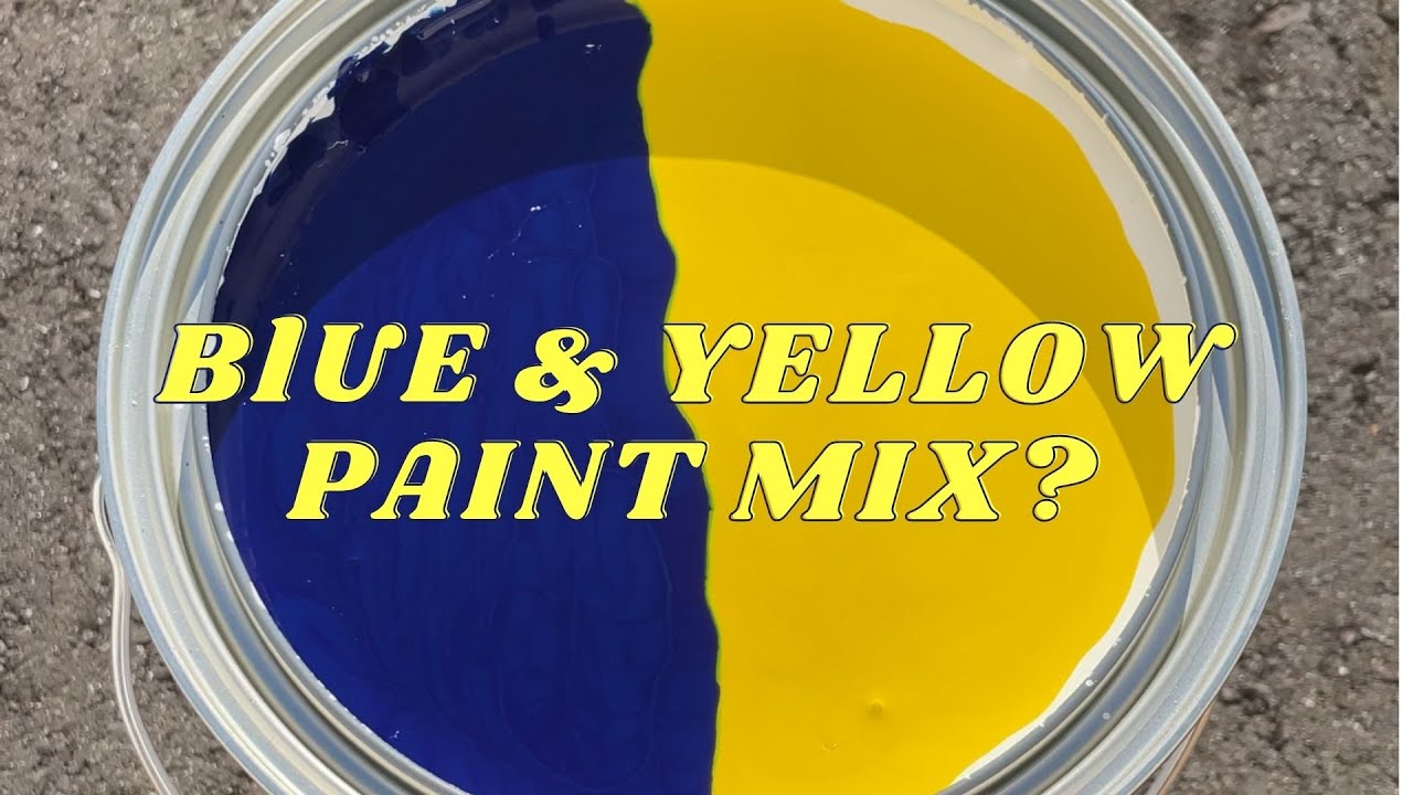 Lofi Blue & Yellow Paint Mix π¨