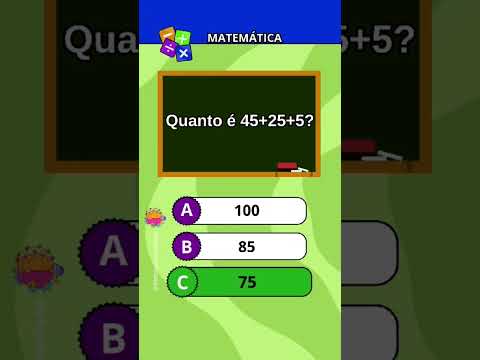 Teste seus conhecimentos de matemática! #quiz #matematica