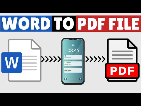 How to Convert Word to PDF in Mobile 2025 | Android & iPhone
