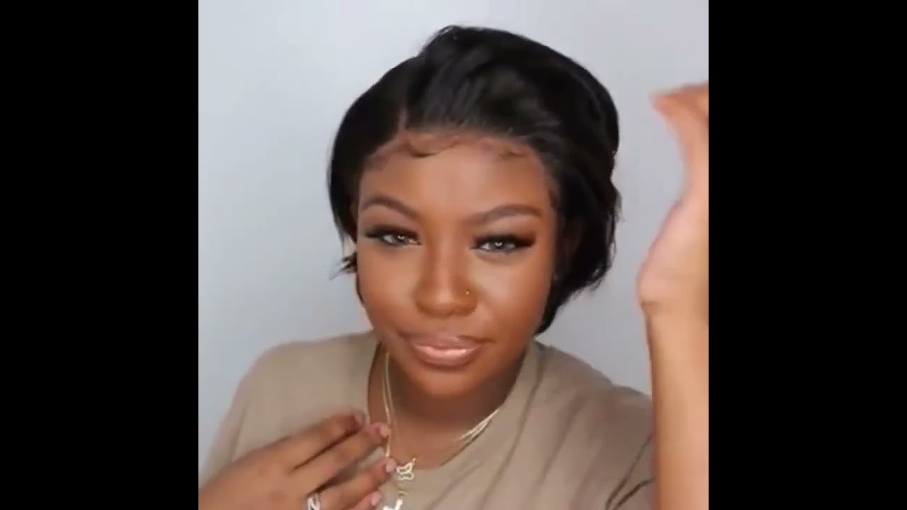 Peruvian 13x4 HD Lace Pixie Wig - Straight 6Inch