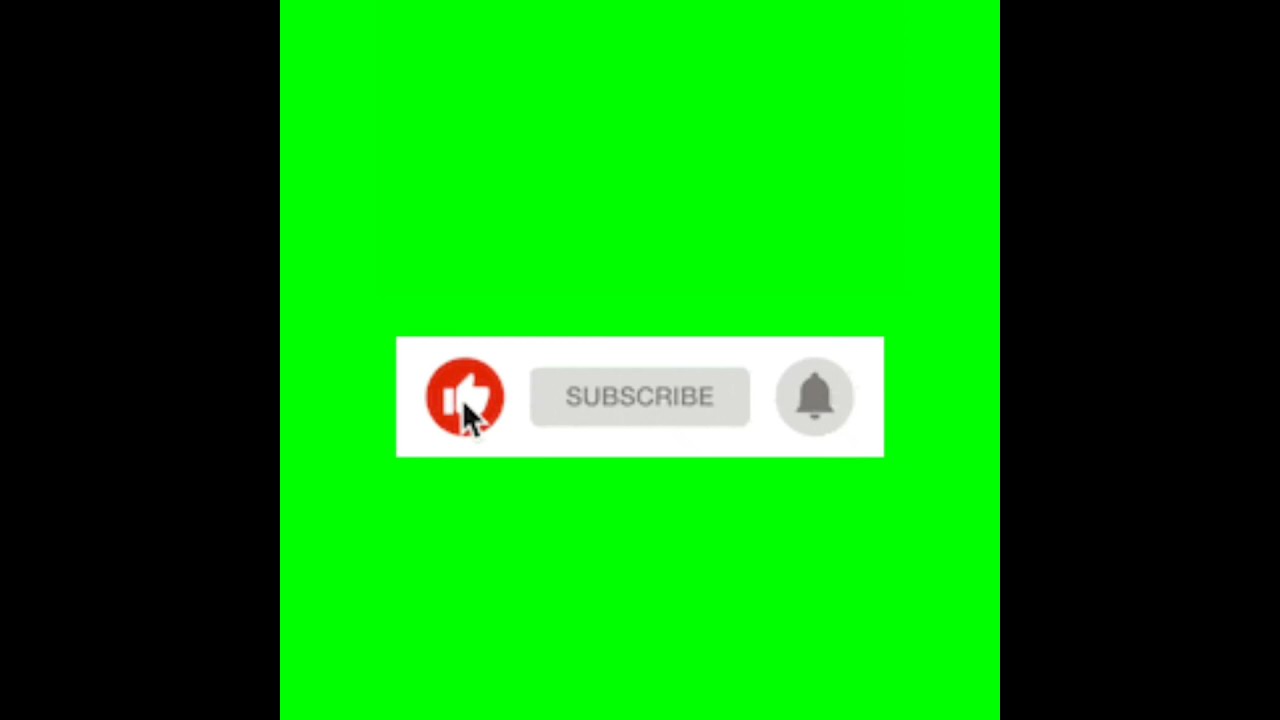YouTube Subscribe & Bell Icons on Green Screen π₯